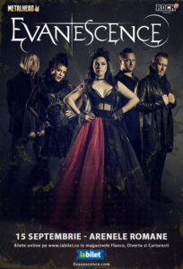 Concert Evanescence la Arenele Romane pe 15 septembrie