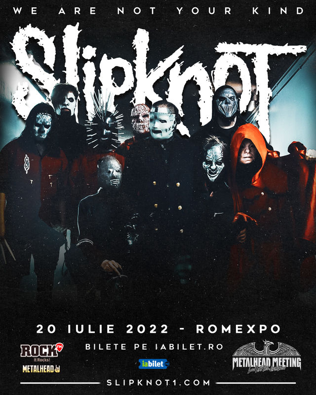 Concertul Slipknot de la Bucuresti a fost reprogramat in iulie 2022