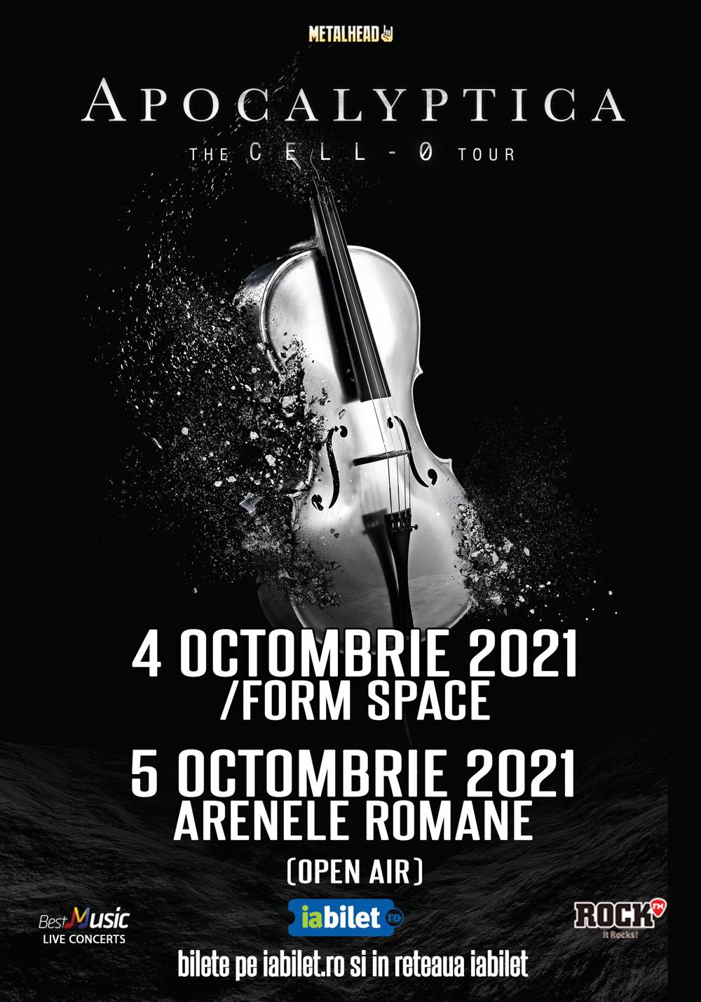 Apocalyptica: Doua concerte in Romania in 2021