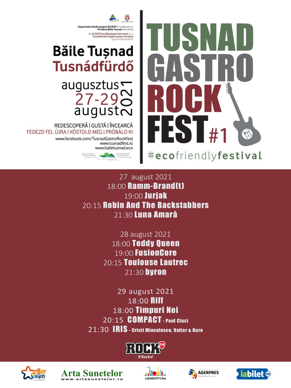 Tusnad Gastro Rock Fest - 27-29 august 2021