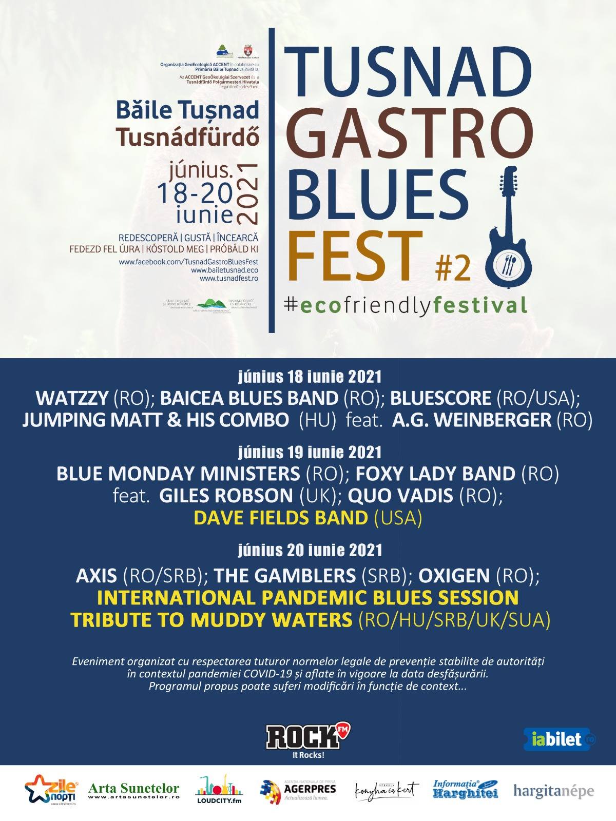 Tusnad Gastro Blues Fest - Program final si reguli de acces