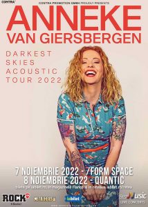 Anneke van Giersbergen va sustine doua concerte in Romania in 2022