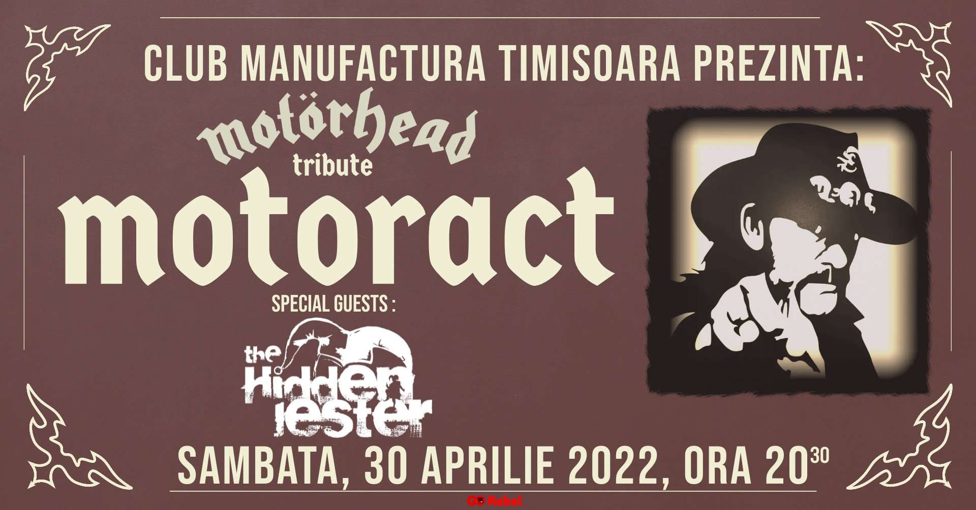 Motorhead tribute în Manufactura, LIVE cu trupa Motoract