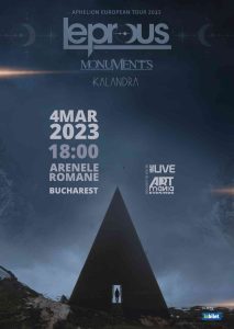  MONUMENTS (UK) si KALANDRA (NO) in deschiderea LEPROUS „APHELION European Tour 2023