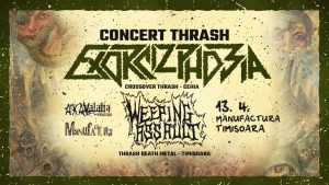 Concert thrash metal cu Exorcizphobia în clubul Manufactura