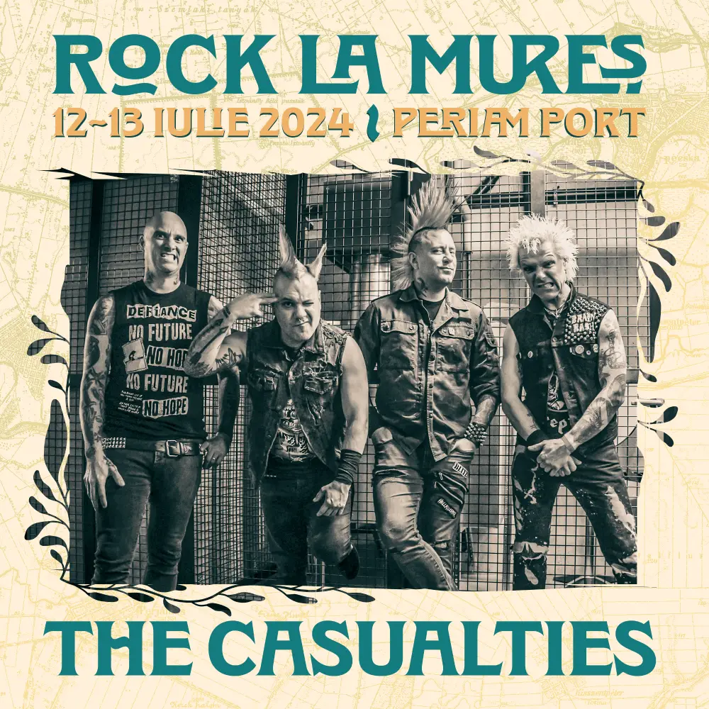 The Casualties va urca pe scena Rock la Mureș în 2024