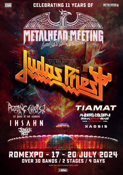 Judas Priest, Rotting Christ, Ihsahn, Tiamat si altii canta la Metalhead Meeting 2024