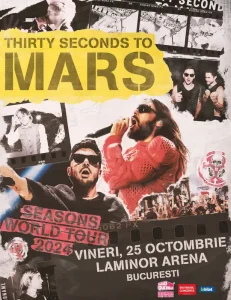 Thirty Seconds to Mars in concert la Bucuresti