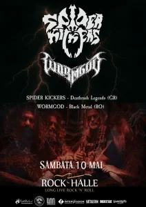 Spider Kickers si Wormgod canta la Rock Halle pe 10 mai