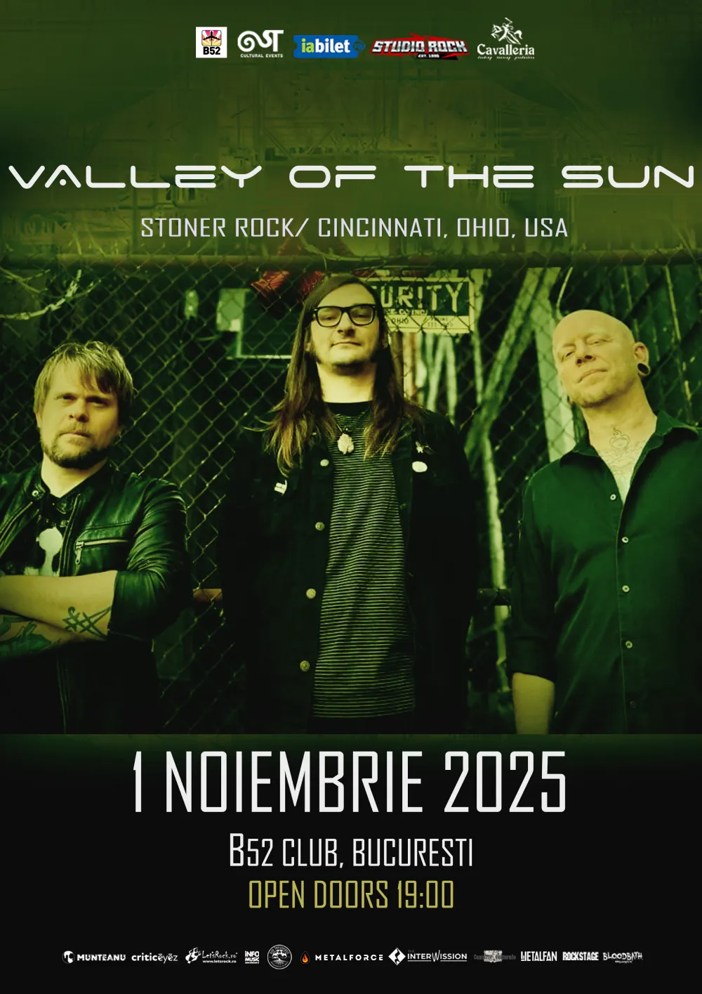 Concert Valley of the Sun in B52 pe 1 noiembrie