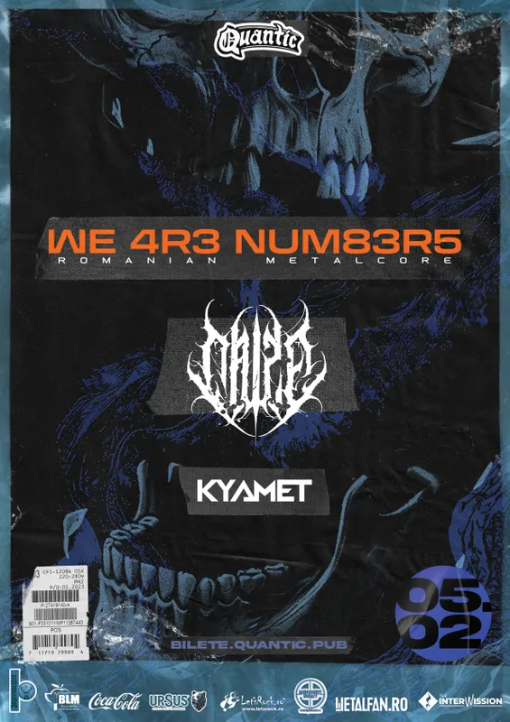 Concert W3 4R3 NUM83R5, CRIZE, KYAMET in Quantic