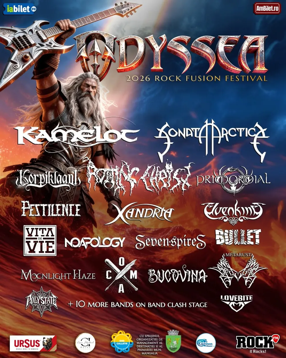 Odyssea Rock Fusion Festival revine între 25-27 iunie 2026
